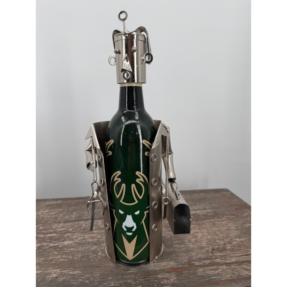Upscale Innovations Fabulous Doctor Metal Sculpture Wine Bottle Holder Bar Decor